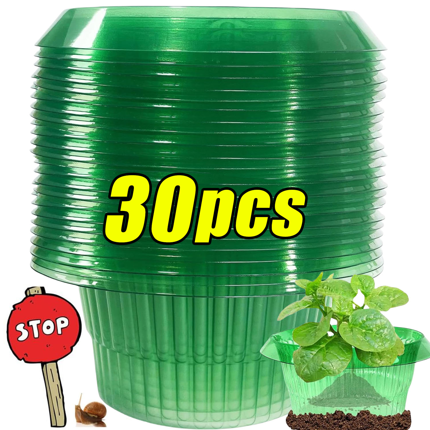 Plant Parent Tools - 1/30 pièces Anneaux de protection anti-légionnaires